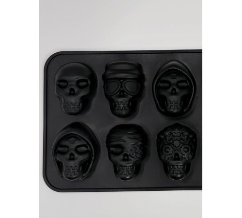 Силіконова форма для льоду та випічки «Party Skulls»